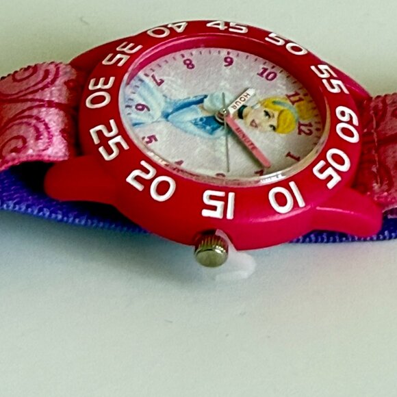 NWT - Disney Princess Kids' Plastic Time Teacher Analog Quartz Nylon Strap Watch - Picture 14 of 15